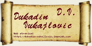 Dukadin Vukajlović vizit kartica